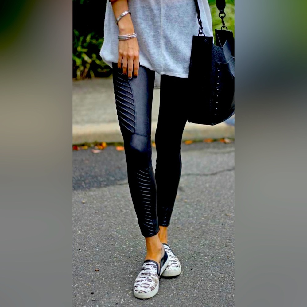 Faux Leather Moto Leggings